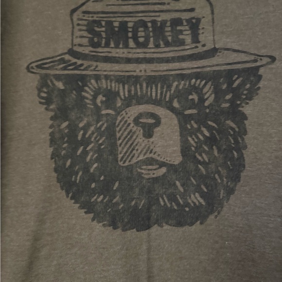 Smokey Bear Brown T-Shirt - Picture 2 of 4